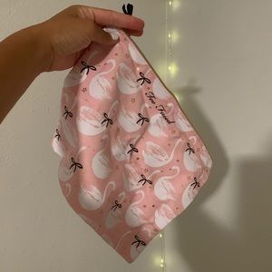 too faced pink makeup bag